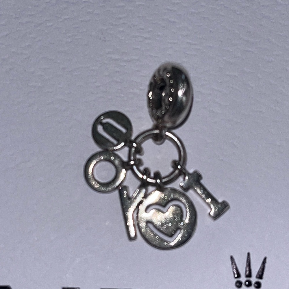 Pandora Silver Love Charm Bracelet